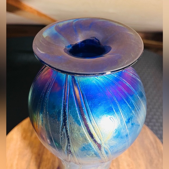 Garry Cohen Blown Glass Favrile Glass Vase - Picture 6 of 9